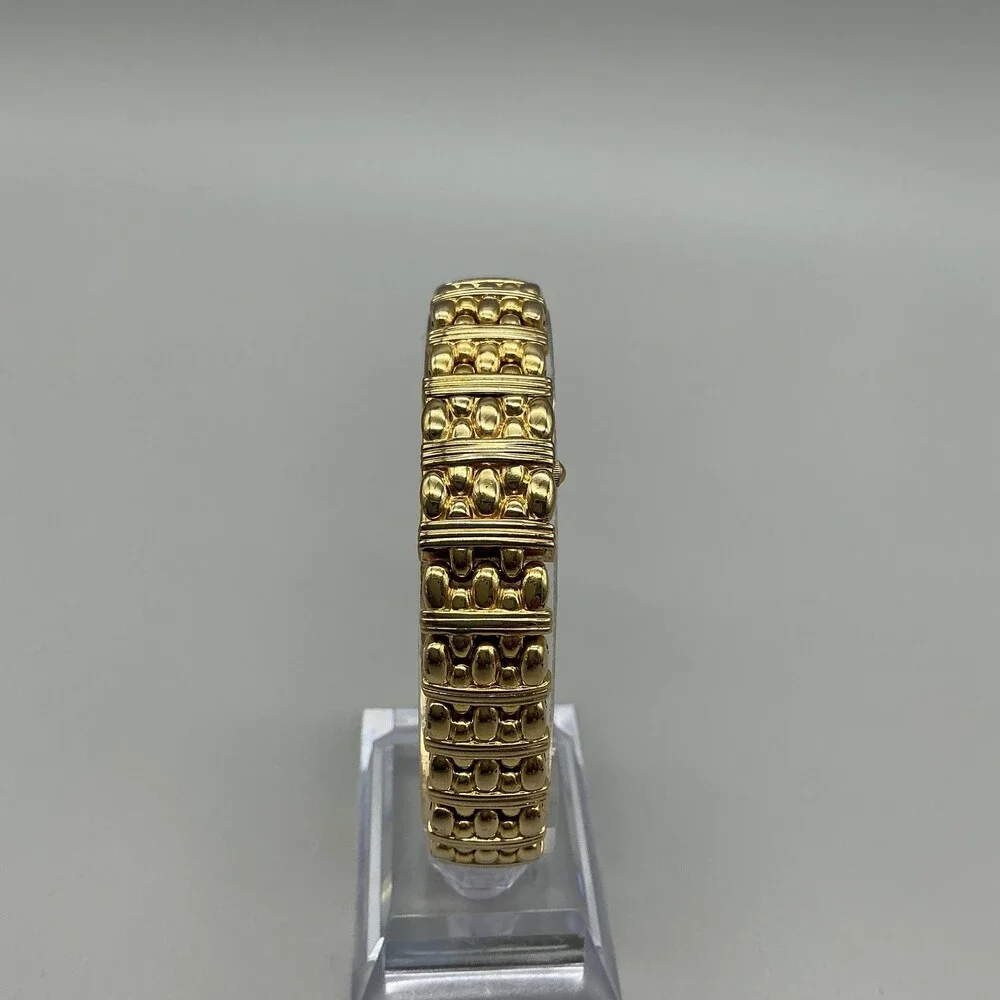 Vtg Citizen Elegance Womens Watch 14mm MOP Gold Tone Hidden Dial New Battery